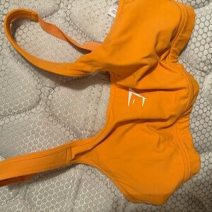 orange sports bra